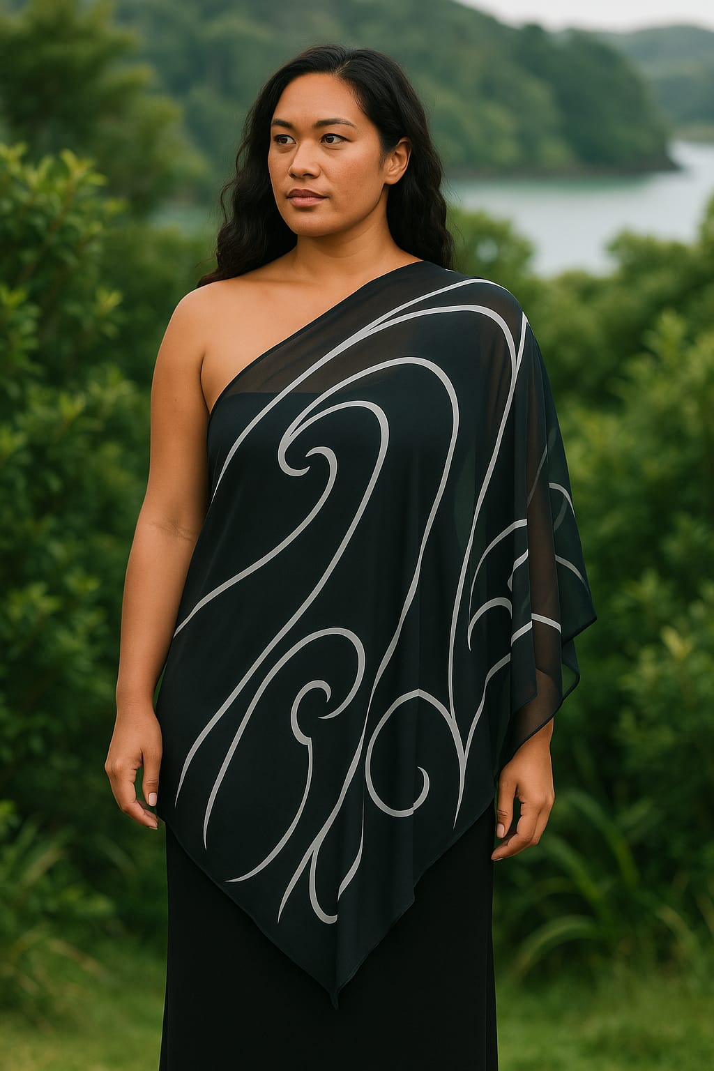 CLEARANCE Black Kakahu/Shawl