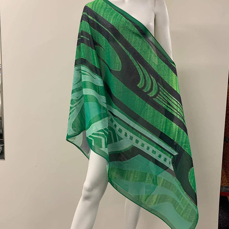 Green Kakahu/Shawl