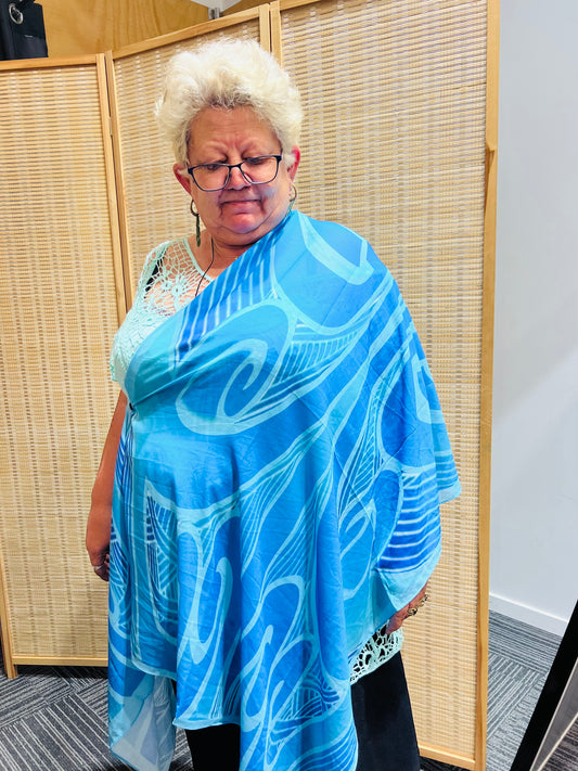 Light Blue Shawl/Kakahu